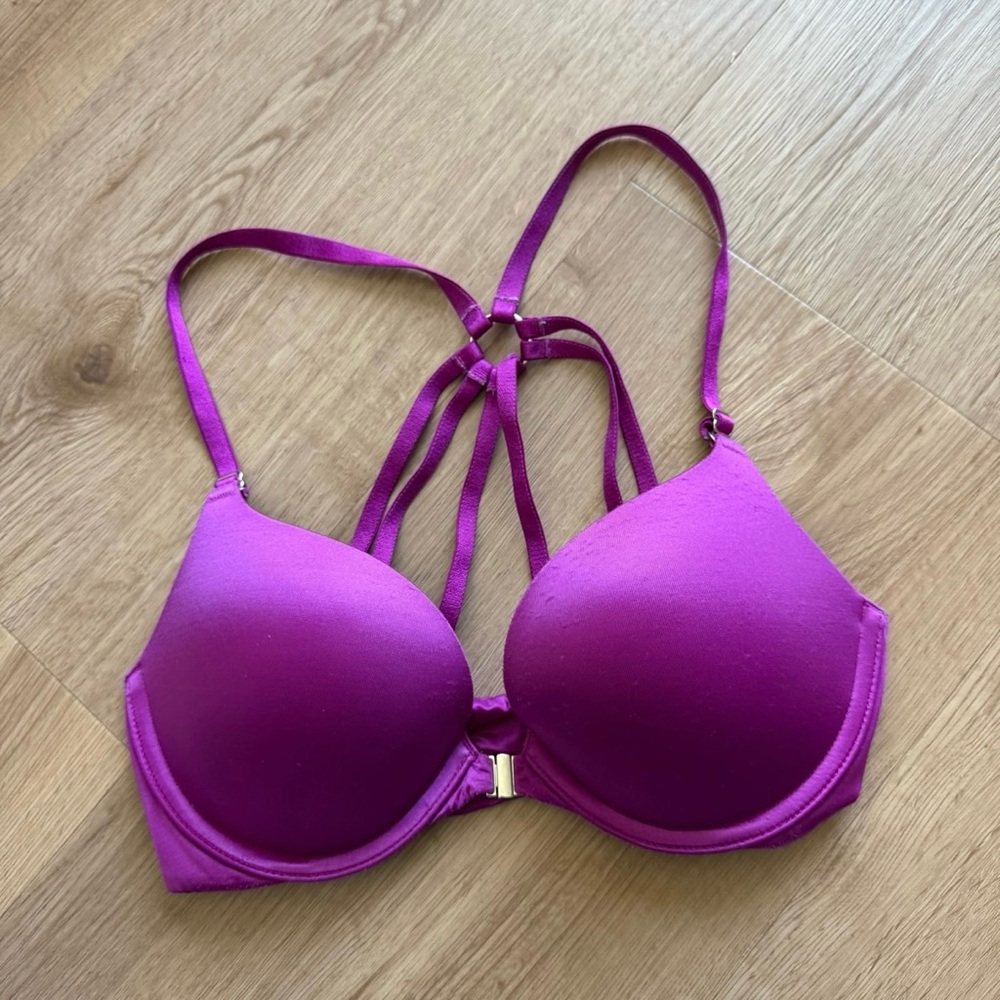 Victoria's Secret Magenta Strappy Bra